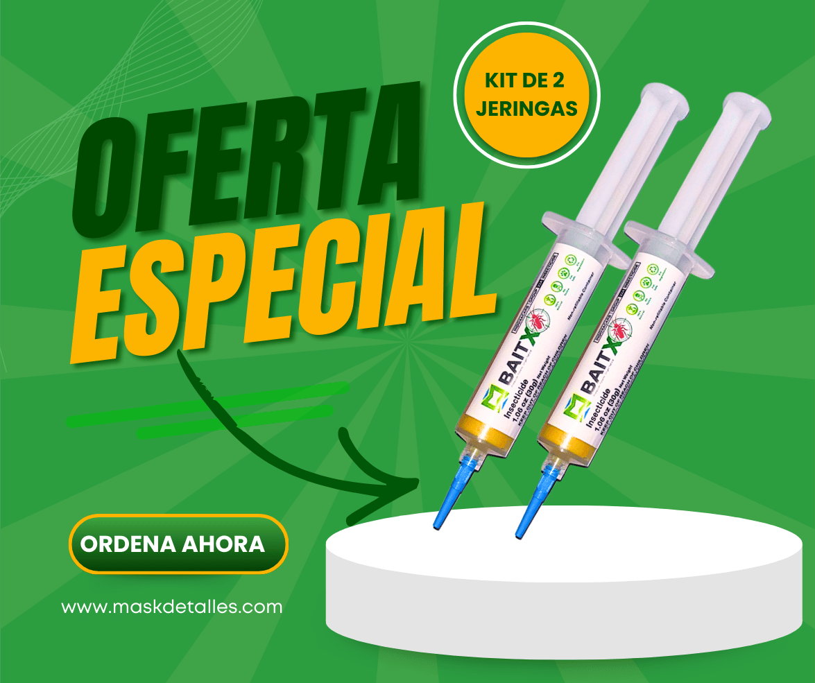 BaitX Cebo en gel para Cucarachas Kit de 2 Unidades