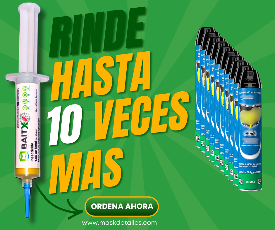 BaitX Cebo en gel para Cucarachas Kit de 2 Unidades